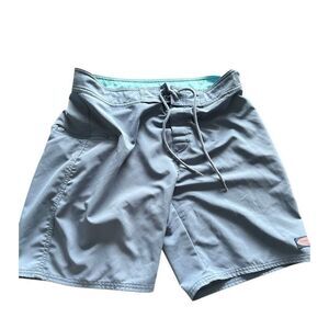 Vineyard vines board shorts - swim trunks sz 33 solid blue - unlined